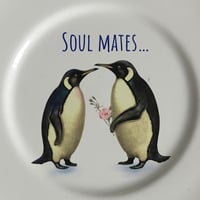 Image 2 of Love Plates - Soul Mates - Penguins (Ref. 197)