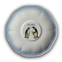 Image 1 of Love Plates - Soul Mates - Penguins (Ref. 197)