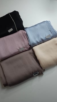 Silk Satin Chiffon scarf 