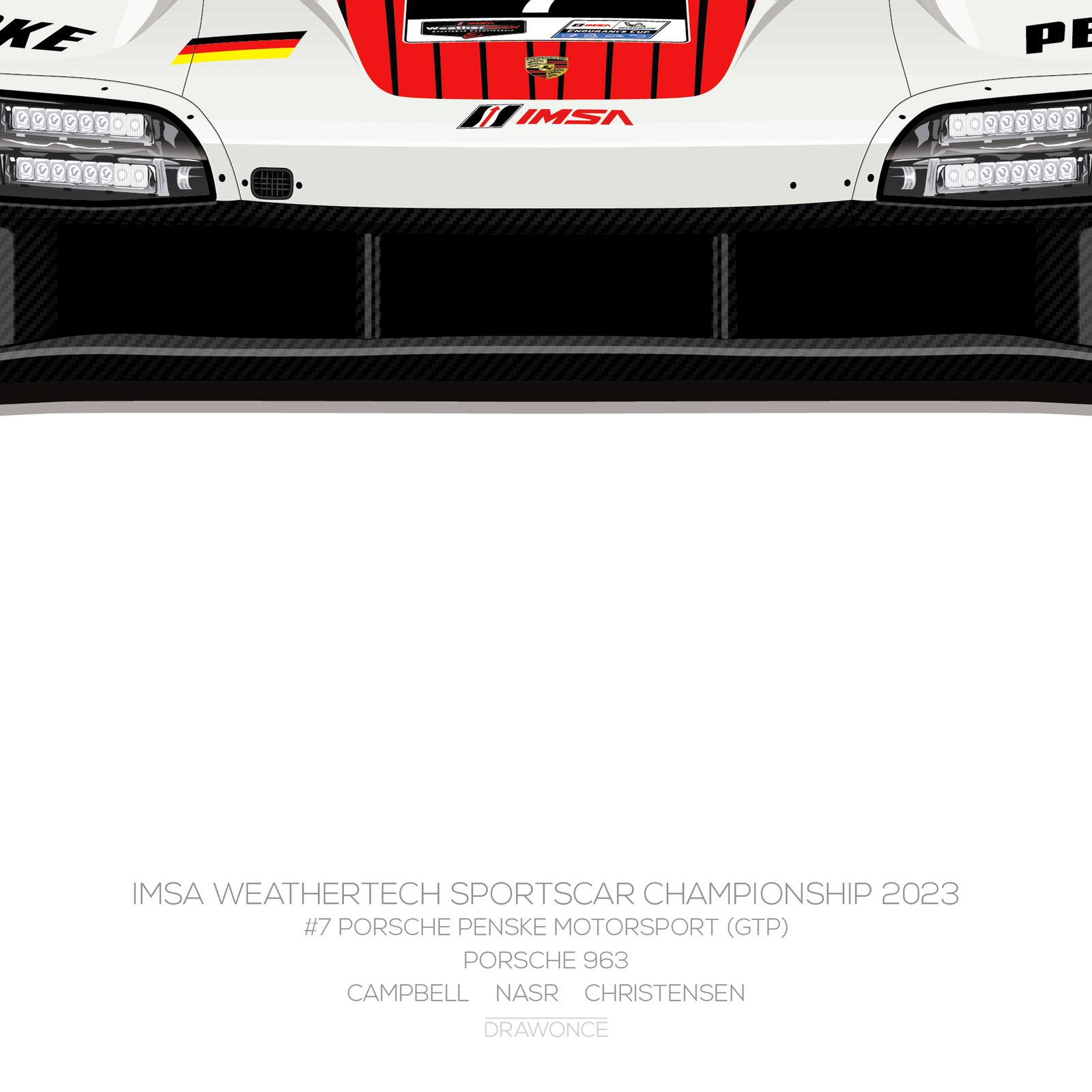 7 PORSCHE 963 (D1-206) | DrawOnce