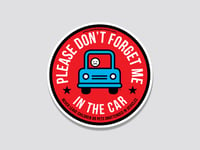 Child Car Safety Window Cling