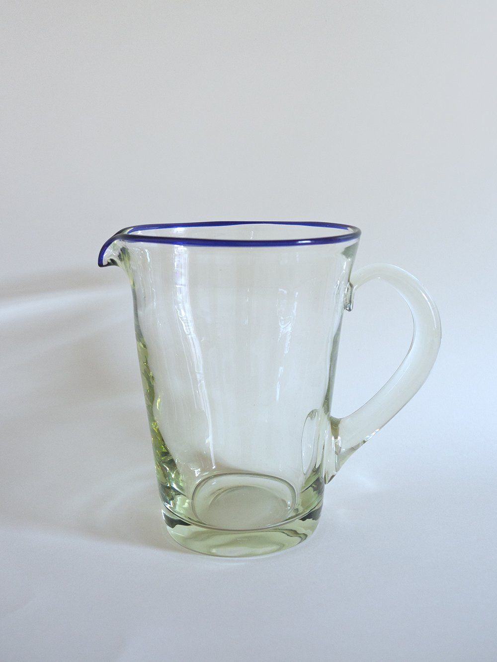 Image of blue rim pitcher