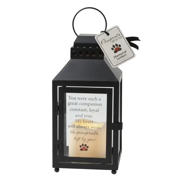 Image of Pawprints Left By You Memorial Lantern