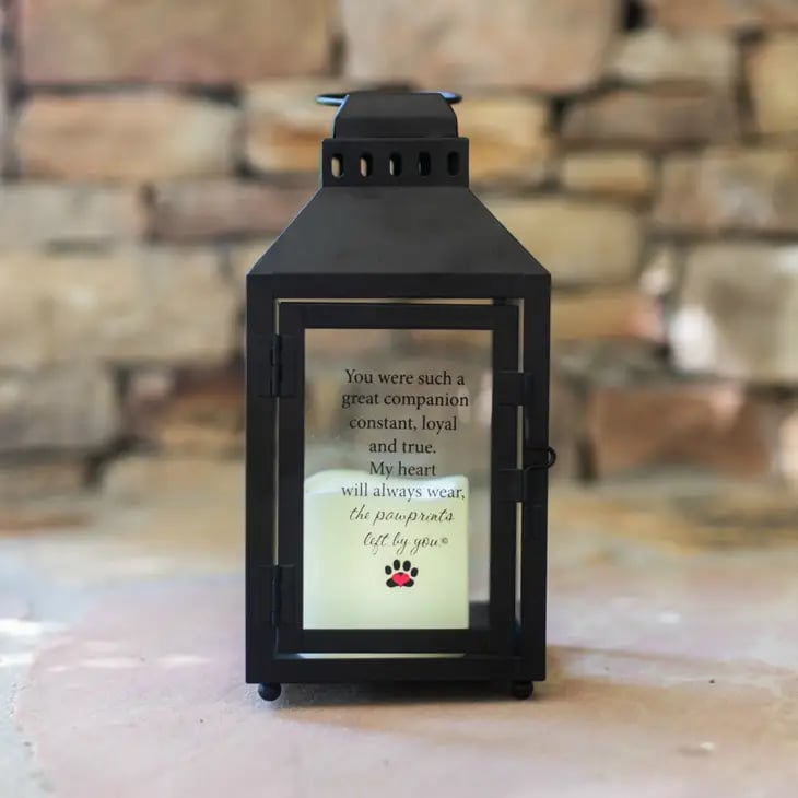 Image of Pawprints Left By You Memorial Lantern