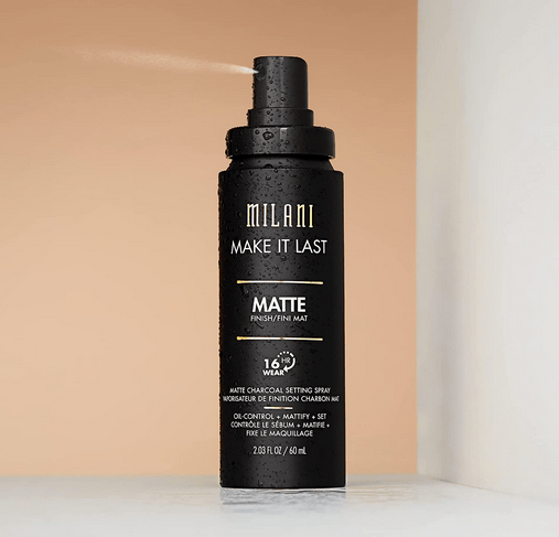 Milani Make it Last Charcoal Matte Setting Spray- Cruelty-Free Makeup Primer and Setting Spray 