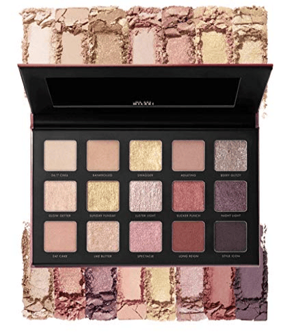 Milani Gilded Luster Light Eyeshadow Palette - 15 Colors Highly Pigmented Matte Shimmer Glitter Eye 