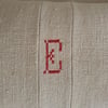 Monogram Cushion - Red E 