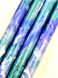 Image 2 of SkyFall, custom bespoke pen blanks, high pressure cured with Alumilite Resin. Bespoke ready!