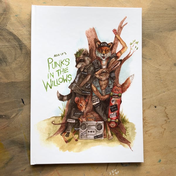 Image of Punks in the willows illustrated book 