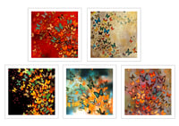 Image 3 of Lily Greenwood Greetings Cards - Butterflies Collection - 5 Blank Cards with Envelopes