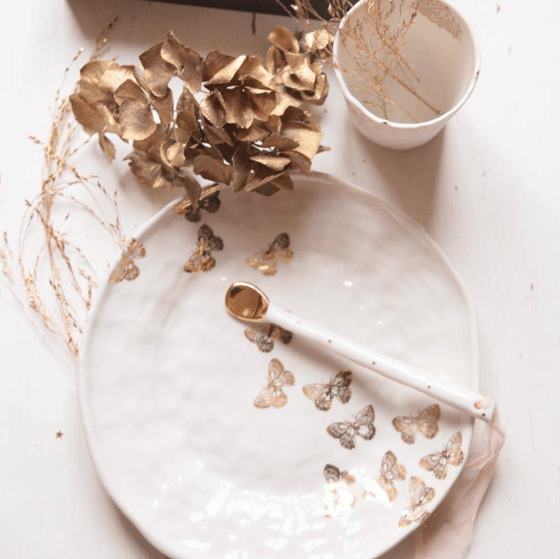 Image of -Assiette Papillons or