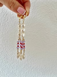 Image 1 of Pearly tassel earrings 