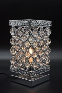Square Silver Chandelier Design