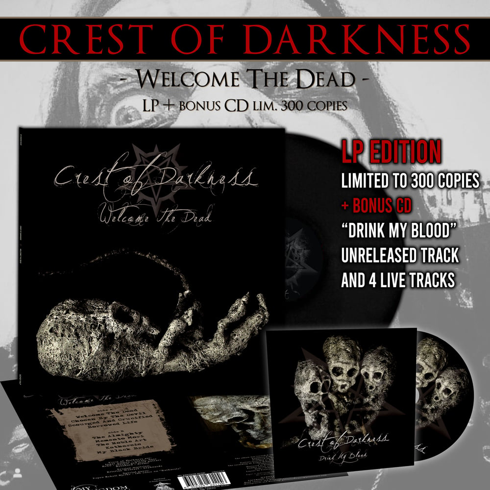 CREST OF DARKNESS "Welcome The Dead" LP + bonus CD