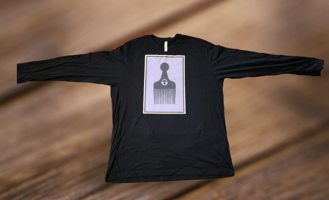 Image of Long sleeve Strength Tree Afro Pick tees 