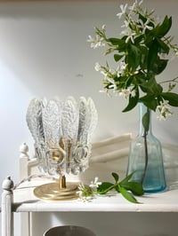 Image 1 of Lampe verre ciselé 
