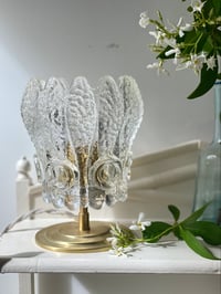 Image 2 of Lampe verre ciselé 