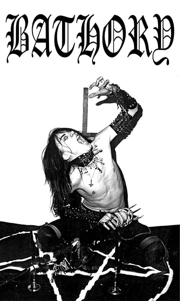 Image of Bathory " Quorthon "  Flag / Banner / Tapestry 