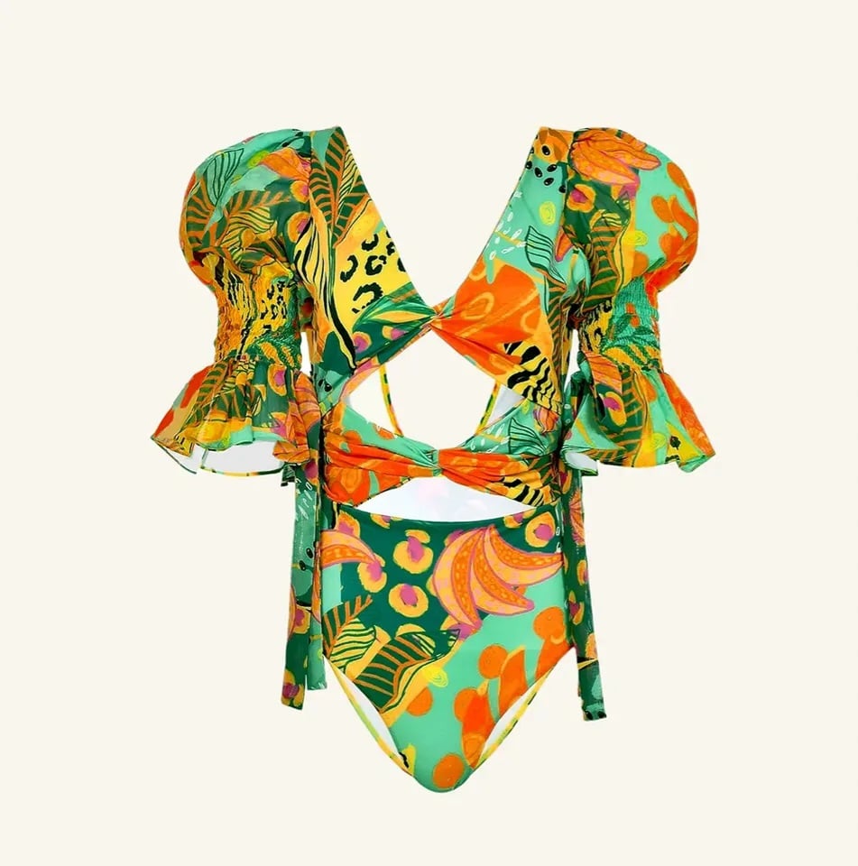 Image of MELANY FLORAL SWIMSUIT