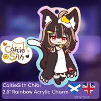 Image 2 of Chibi Caitie Rainbow Keychain