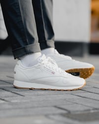 Image 1 of Custom Clipless Reebok Classic White Shoes 