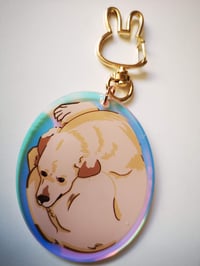 Image 3 of Labrador Rainbow Keychain