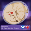 Labrador Clear Keychain