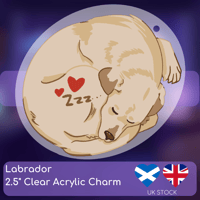Image 2 of Labrador Clear Keychain