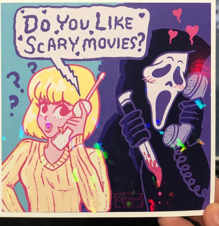 Image of What's Your Favorite Scary Movie Holographic Print