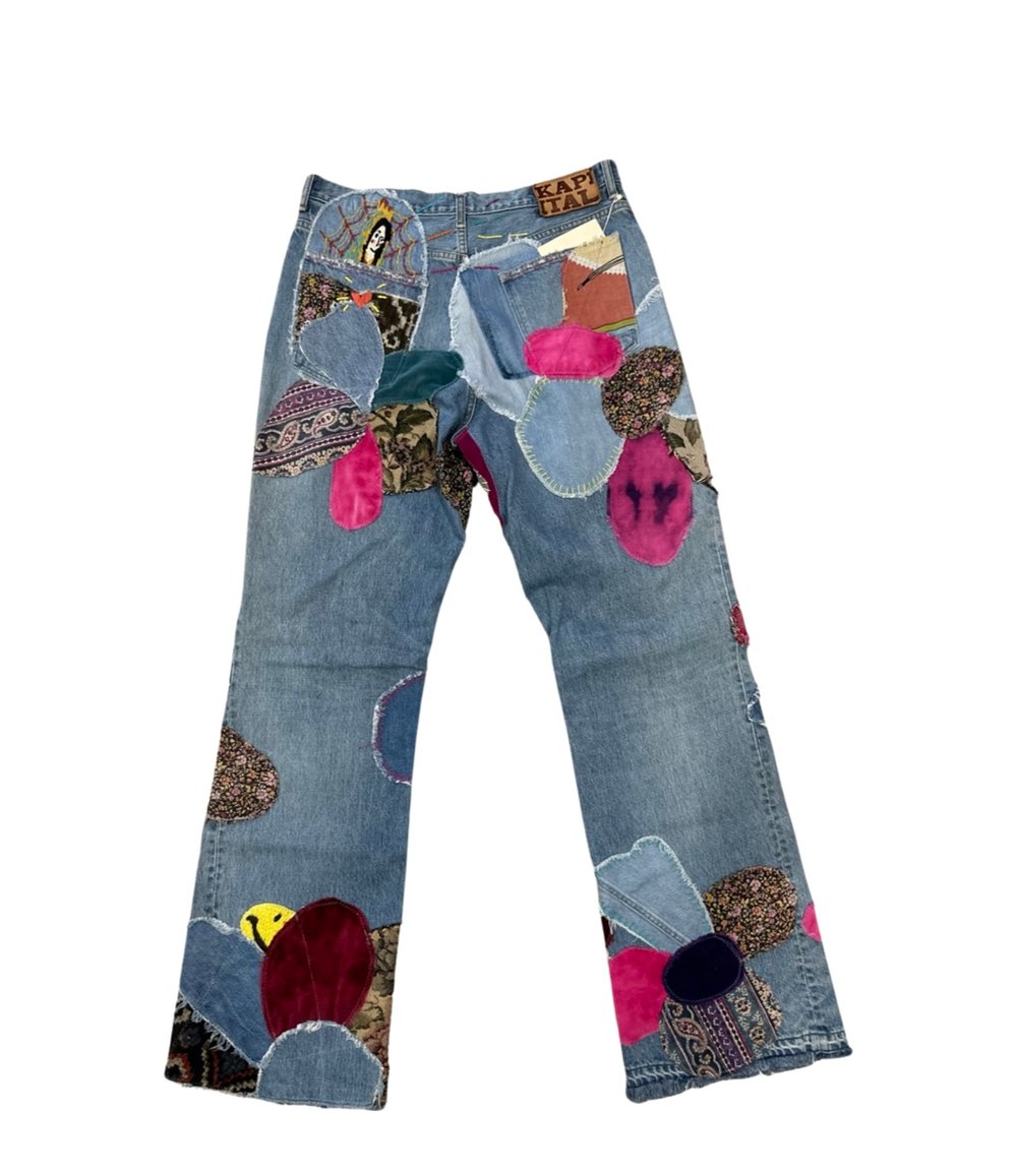 KAPITAL CRAZY EL PASO HIPPIE DENIM FLARE