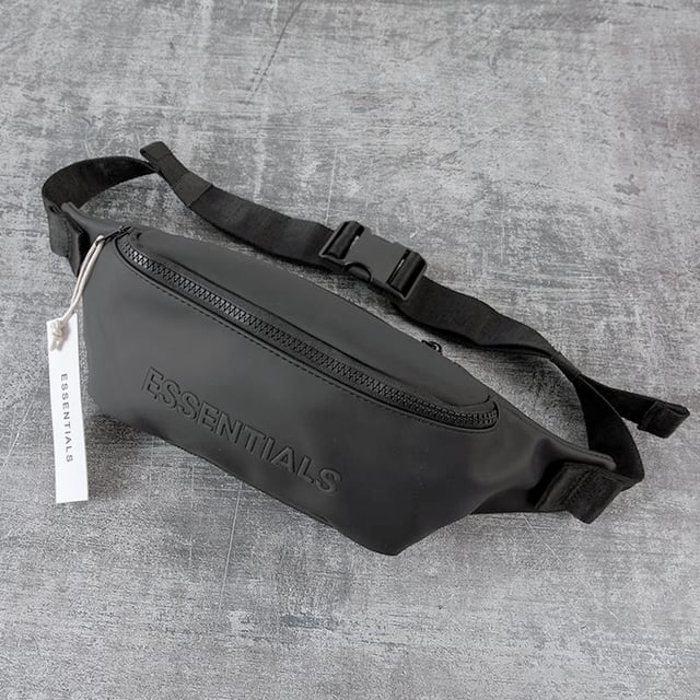 Fear of God Essentials Waist Bag Dark Slate Stretch Limo Black