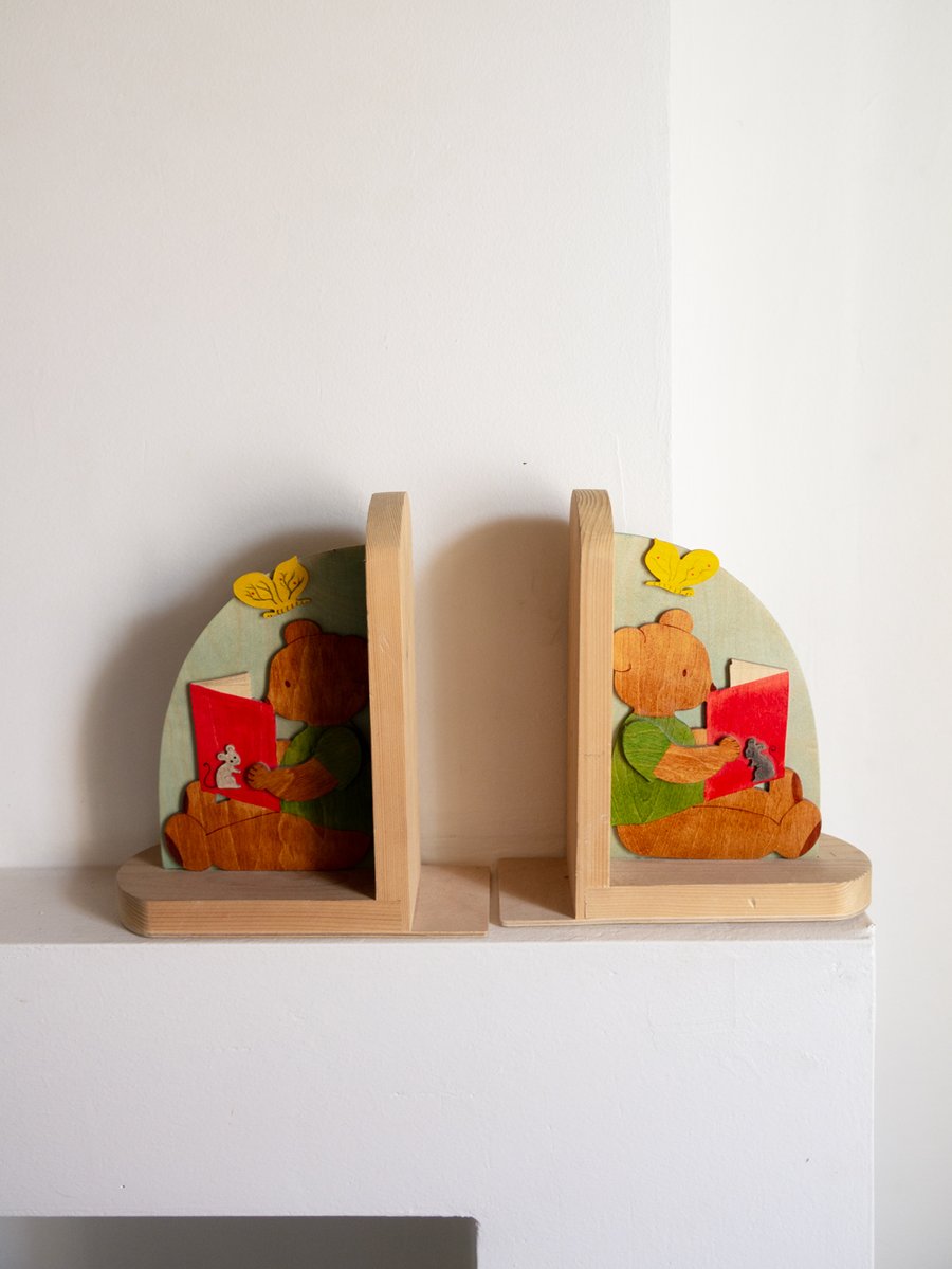 Image of bear bookends