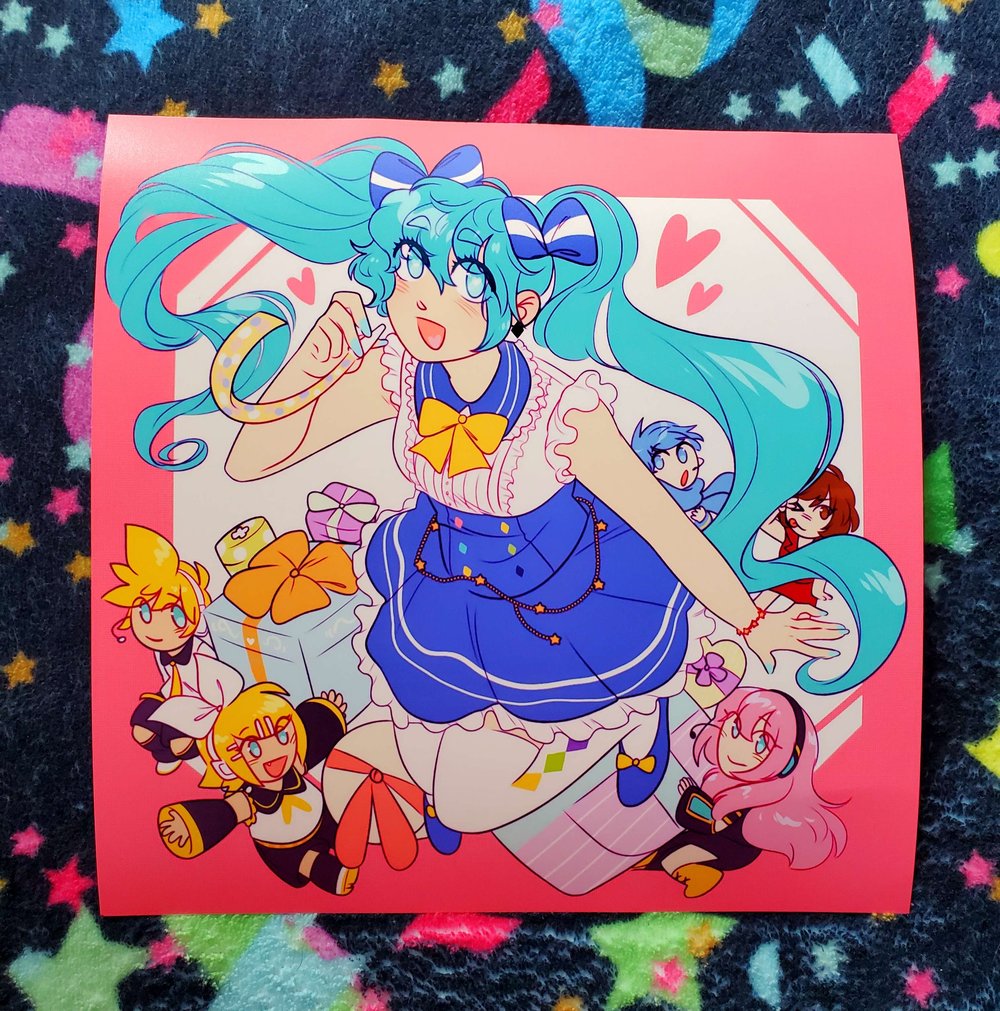 Image of Miku Birthday Print