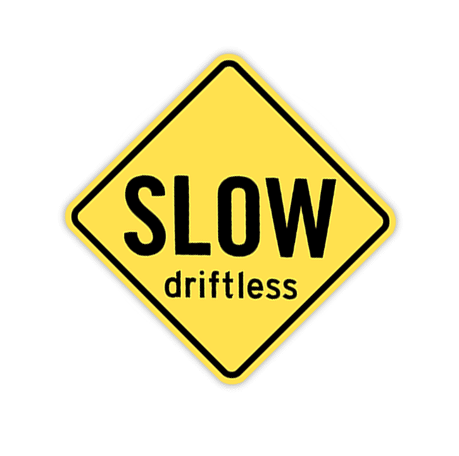 Image of SLOW driftless sticker