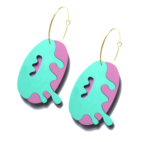 Image of Donut Earrings - Various Colours - Pre-order