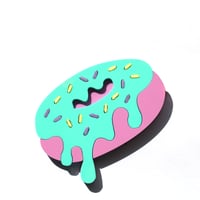 Image 3 of Donut Brooch- Various Colours - Pre-order