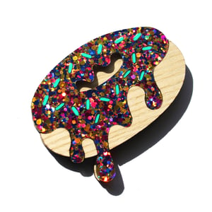 Image of Donut Brooch- Various Colours - Pre-order