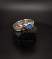 Image 4 of Blue opal snake ring