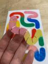 Gummy Worm Clear Sticker Sheet