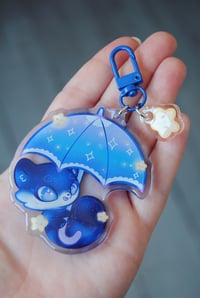 Image 3 of Umbrella Racoon Keychain