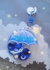 Image 2 of Umbrella Racoon Keychain