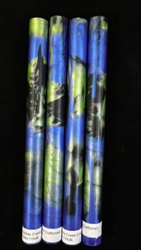 Image 1 of 'Joker / Hulk' Bespoke pen blanks, high pressure cast and cured in Alumilite resin