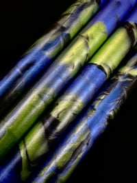 Image 4 of 'Joker / Hulk' Bespoke pen blanks, high pressure cast and cured in Alumilite resin