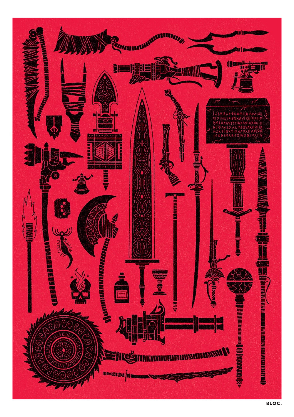 Tools of the Hunt - A4 Giclee Print