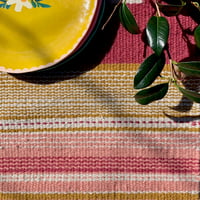 Image 2 of Handwoven Table Runner - Toffee & Rose