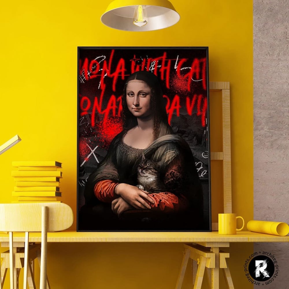 Mona Lisa Da Vinci Pop Art Poster Print