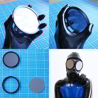 Clip-on lenses for S10 gas mask 