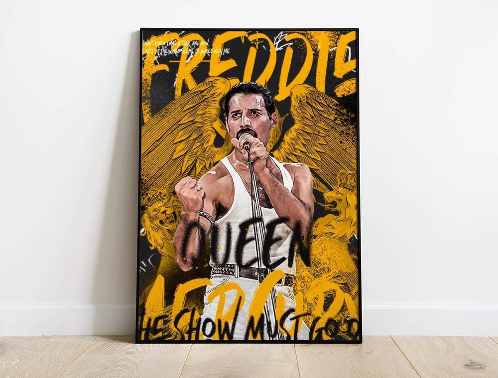 Freddie Mercury Pop Art Poster Print