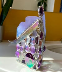 Image 1 of Purple tea light holder