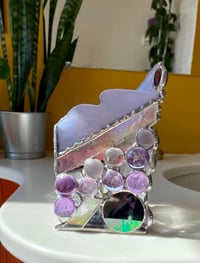 Image 3 of Purple tea light holder
